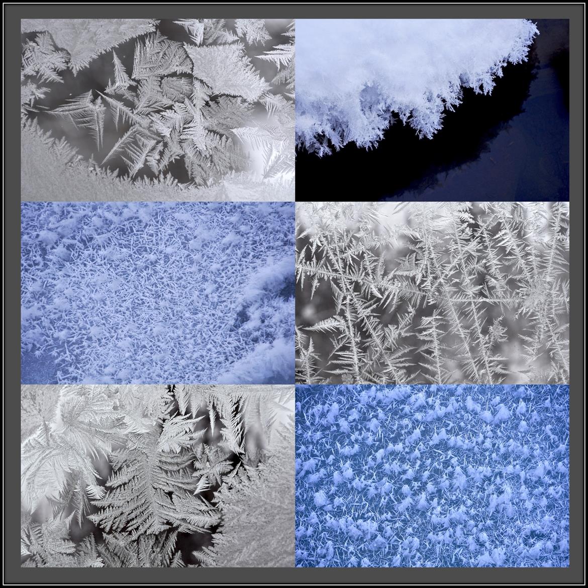 Images of ice crystals