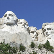 Presidents in stone